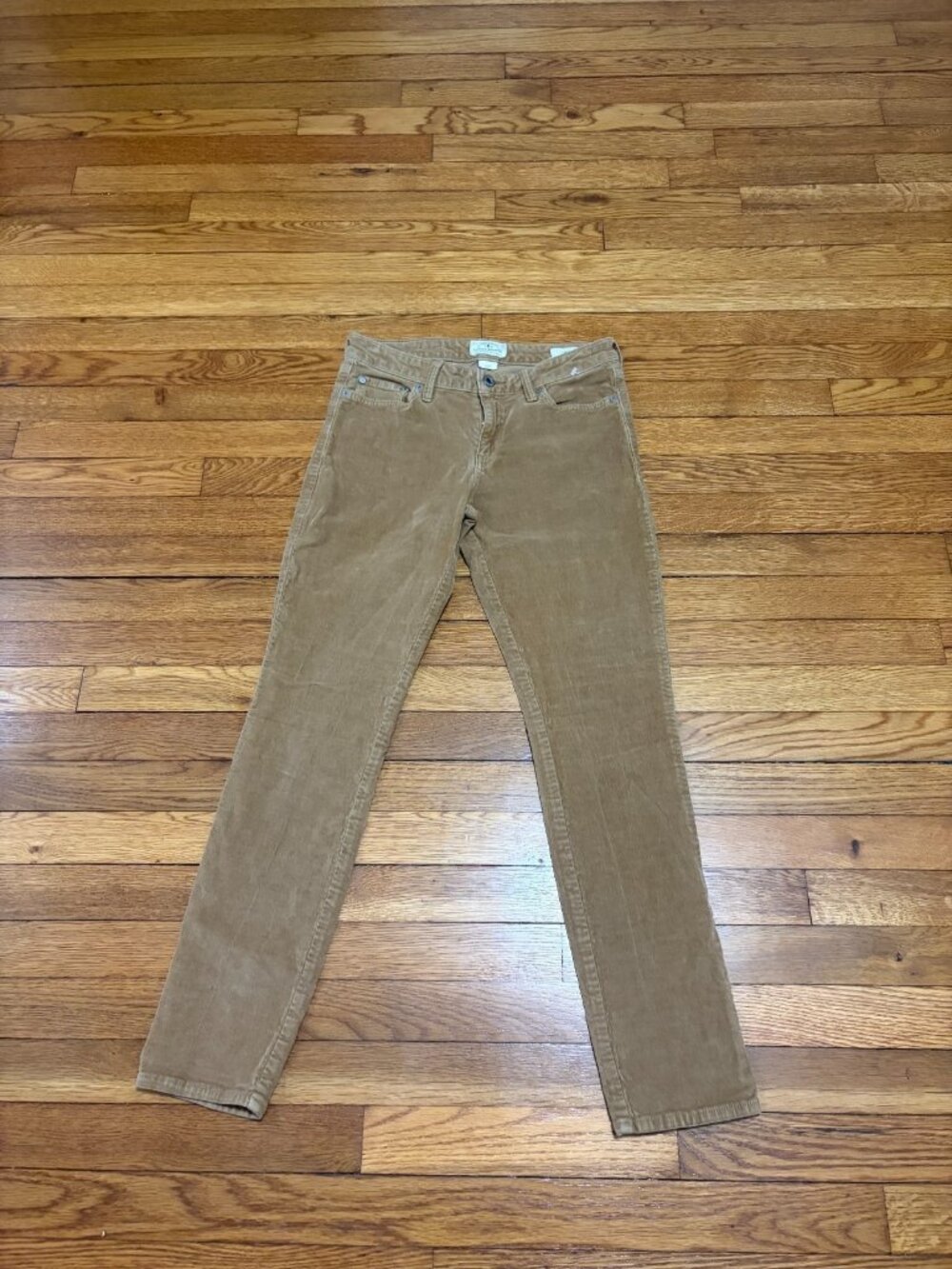 Lucky Brand Womens Lolita Skinny Corduroy Pants Size 4 4/27 Brown Stretch Cotton